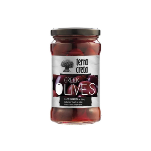 Authentieke Kalamata‑olijven uit Kreta. Zacht, vol van smaak en ideaal voor salades, borrelplanken en mediterrane gerechten. Puur, natuurlijk en zonder toevoegingen.