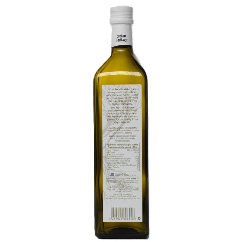 Cretan Heritage – One Root Biologische Extra Vierge Olijfolie (1 liter)