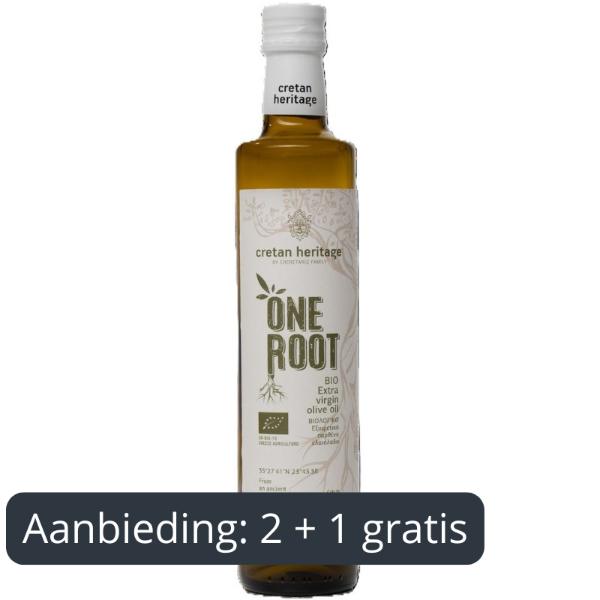 Biologische Extra Vierge olijfolie van Koroneiki‑olijven uit Kreta. Middelmatig fruitig, koudgeperst en perfect voor salades, brood, groenten en dagelijks koken.