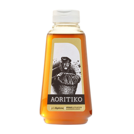 Puur Kretische honing van tijm, dennenbloesem en wilde kruiden. Koud geslingerd, aromatisch en 100% natuurlijk. Perfect voor thee, yoghurt en kazen.