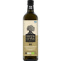 Fles biologische extra vierge olijfolie van Terra Creta, 1 liter, koudgeperst uit Koroneiki-olijven, afkomstig uit Kolymvari, Kreta.