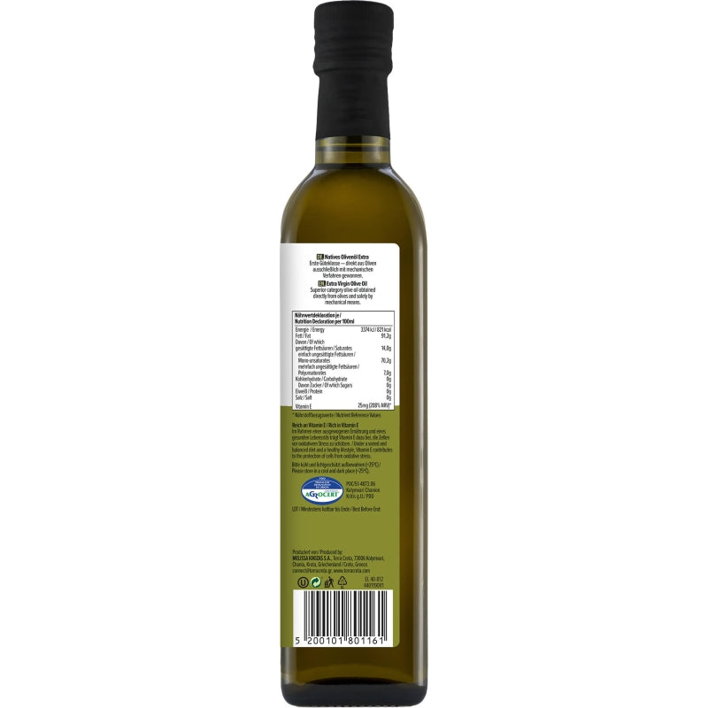 Terra Creta - Extra Vierge Olijfolie PDO Kolymvari (500 ml)