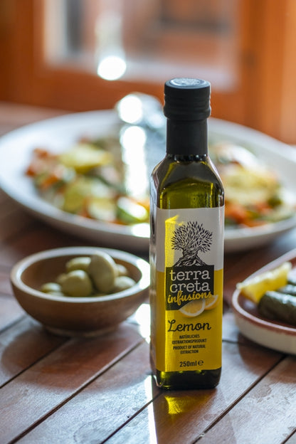 Terra Creta - Infusions "Lemon" - Extra Vierge Olijfolie met Citroen (250 ml)