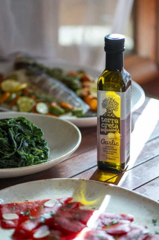 Terra Creta - Infusions "Garlic" Extra Vierge Olijfolie met Knoflook (250 ml)