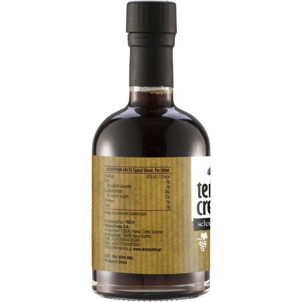 Deze premium balsamico wordt gemaakt van zorgvuldig geselecteerde druiven uit Kreta en op natuurlijke wijze gerijpt voor een perfect uitgebalanceerde zoet‑zuur smaak.