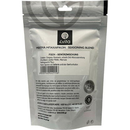 Frisse 4vita Viskruidenmix — Mediterrane citrus & kruiden voor perfecte visgerechten.